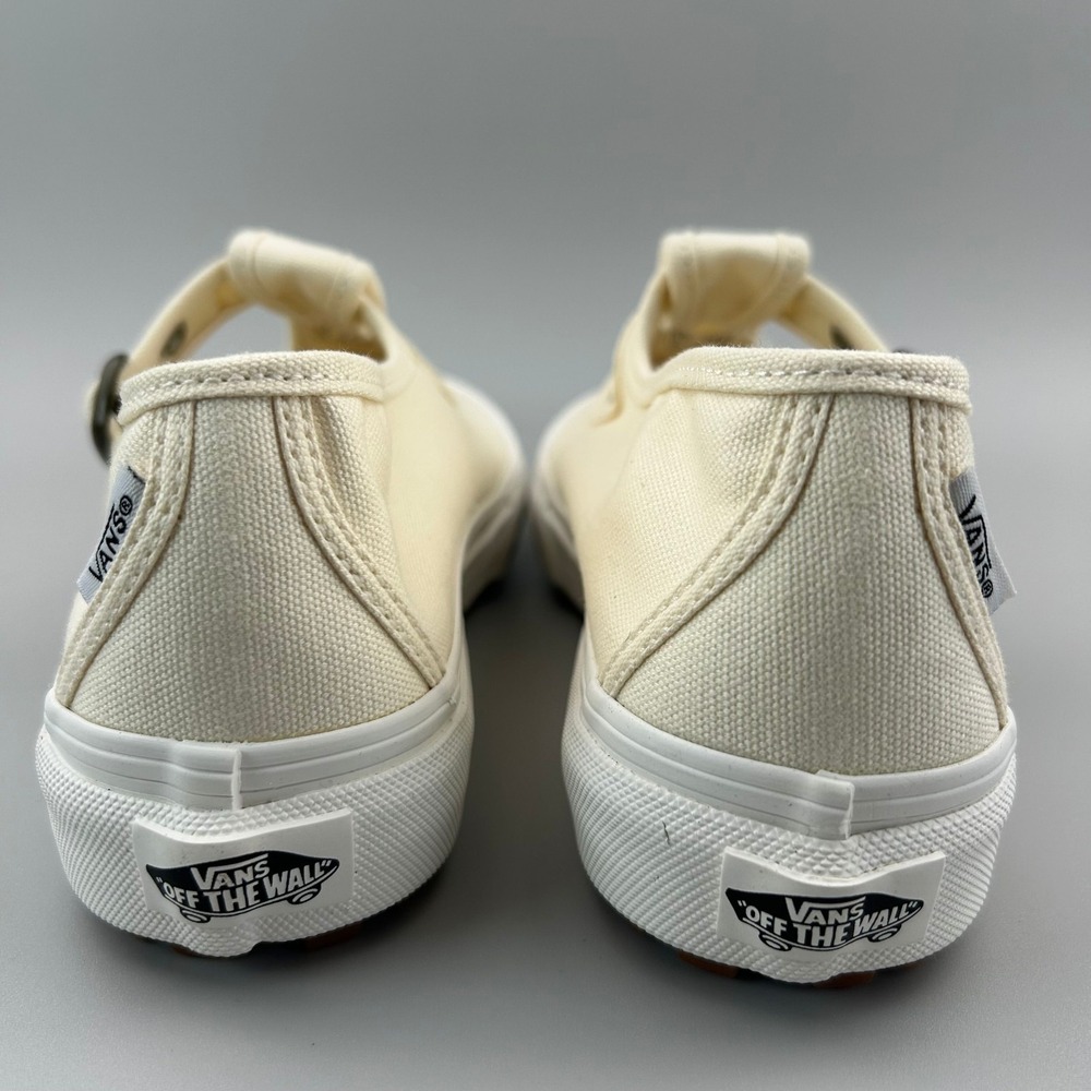 Vans Style 93 Mary Jane Women Size 9.5 Beige Linen Canvas Buckle Shoes NEW - Picture 4 of 6